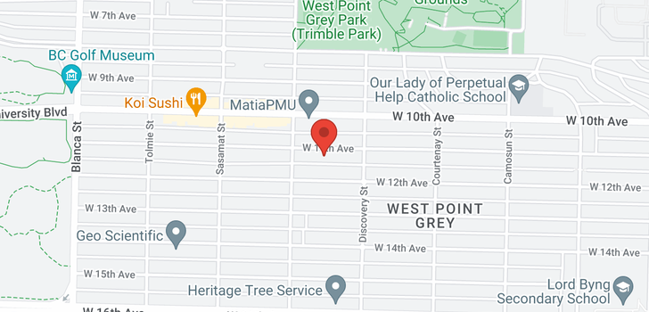 map of 4358 W 11TH AVENUE